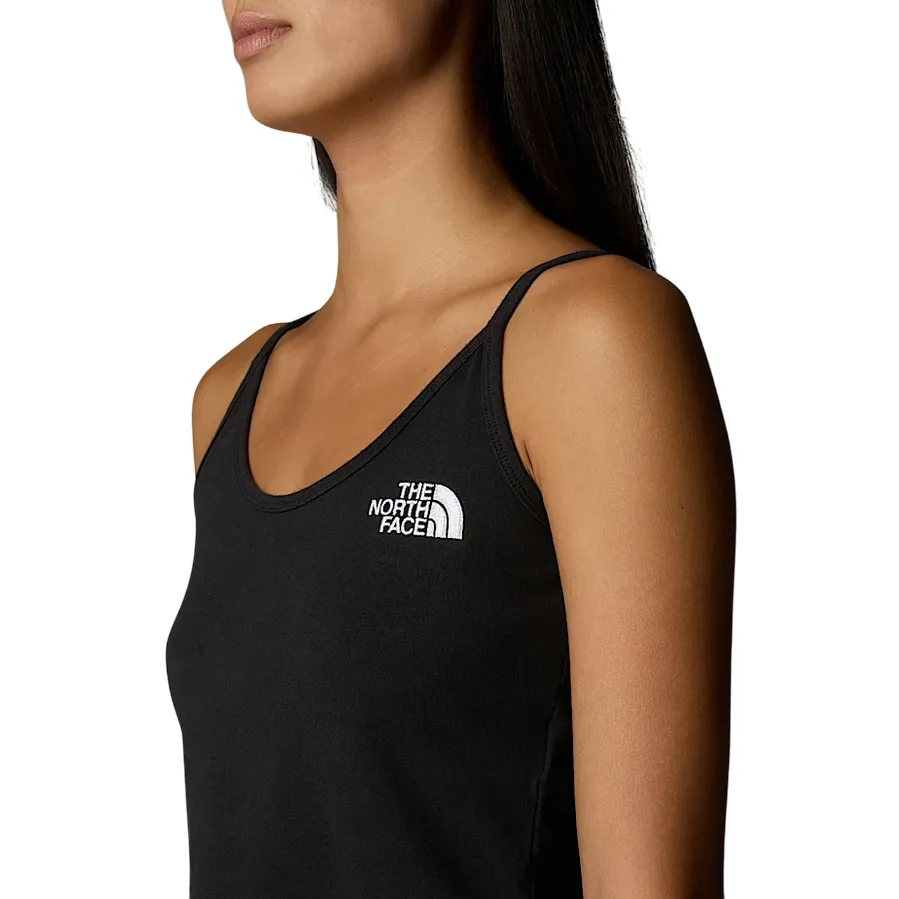 The North Face canotta da donna aderente Slim Crop Tank NFA55AQJK3 nero