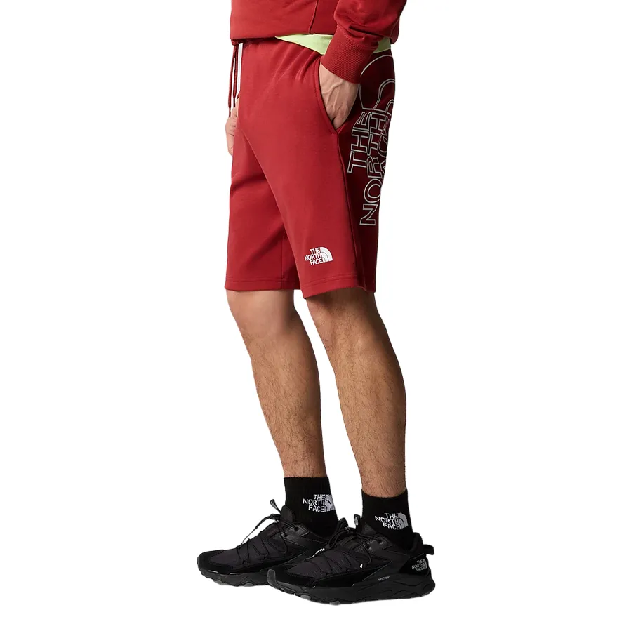 The North Face pantaloncino sportivo da uomo Graphic Light NF0A3S4FPOJ ruggine