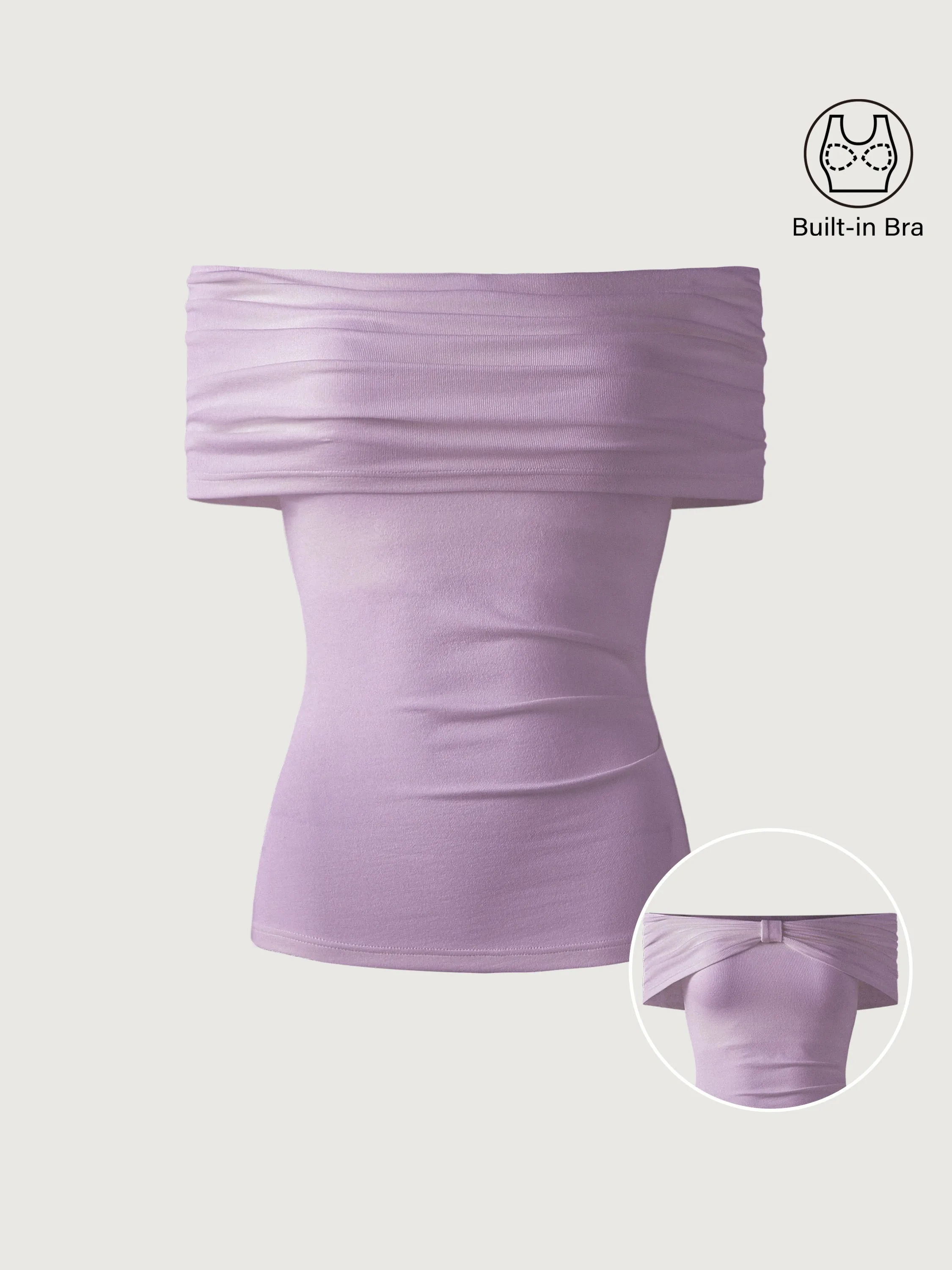 Transformable Bow Cold Shoulder Brami Top