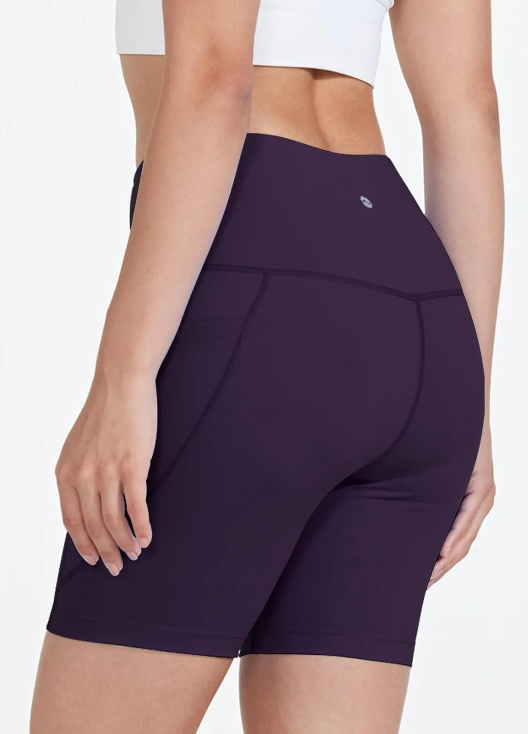Women's 3"/6" Swim Shorts with Liner Pockets High Waisted Bathing Shorts Bottoms Tummy Control UPF 50 