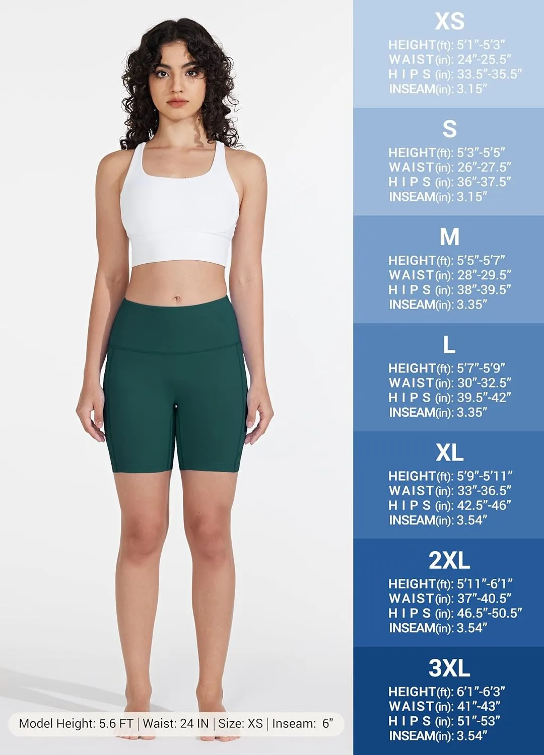 Women's 3"/6" Swim Shorts with Liner Pockets High Waisted Bathing Shorts Bottoms Tummy Control UPF 50 