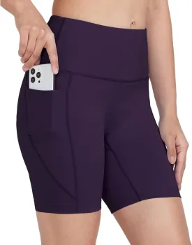 Women's 3"/6" Swim Shorts with Liner Pockets High Waisted Bathing Shorts Bottoms Tummy Control UPF 50 