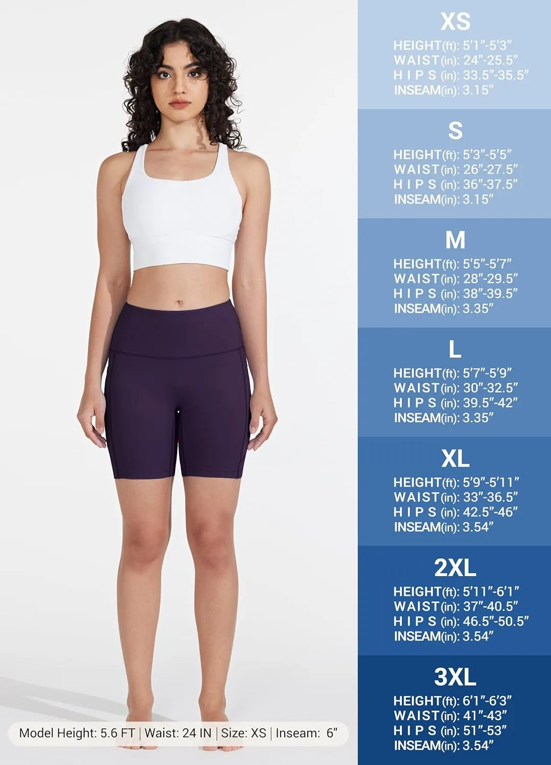 Women's 3"/6" Swim Shorts with Liner Pockets High Waisted Bathing Shorts Bottoms Tummy Control UPF 50 