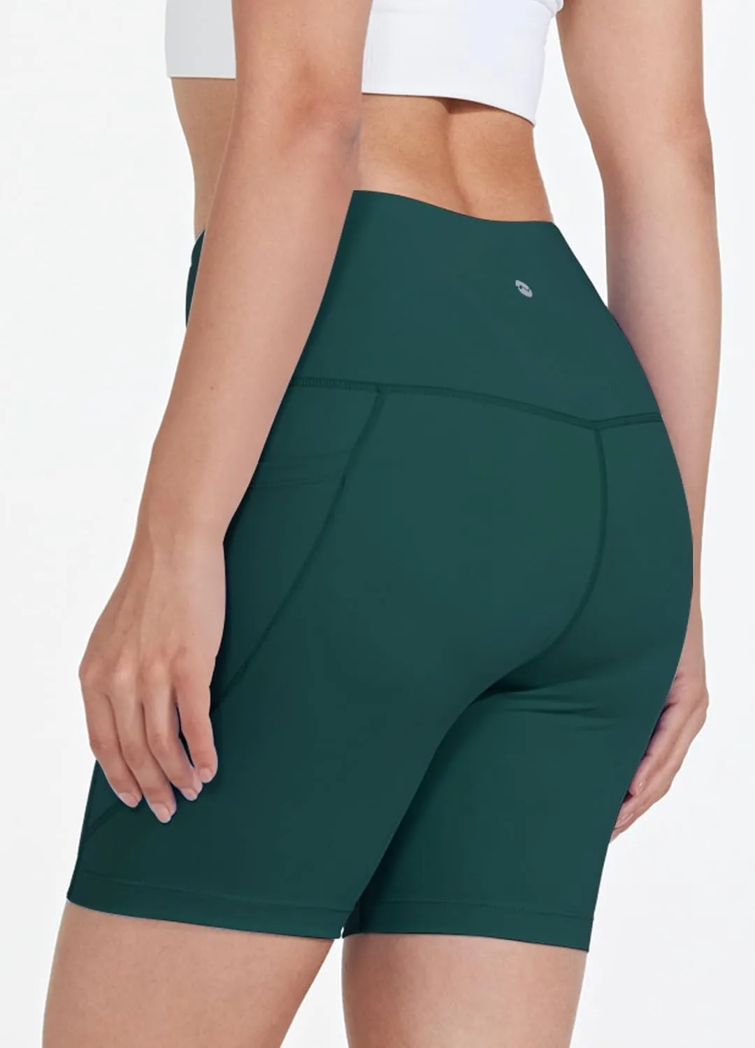 Women's 3"/6" Swim Shorts with Liner Pockets High Waisted Bathing Shorts Bottoms Tummy Control UPF 50 