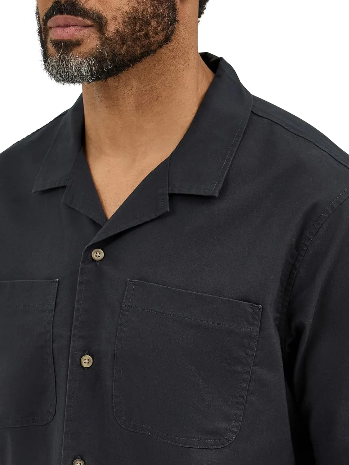 Wrangler Authentics Men's Short Sleeve Camp Shirt