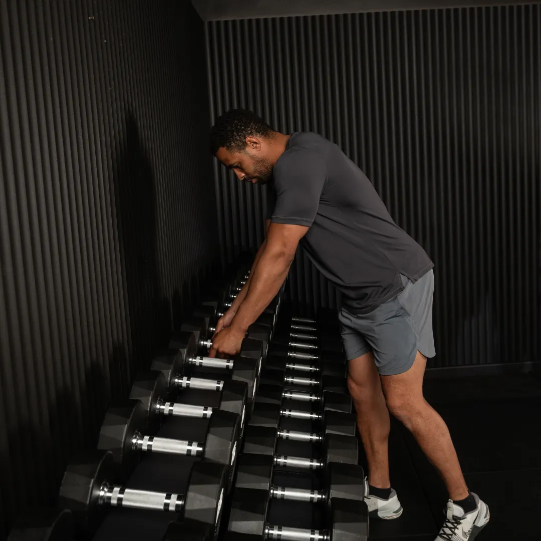 Xpeed Premium 1-60kg CPU Dumbbell Set   Rack